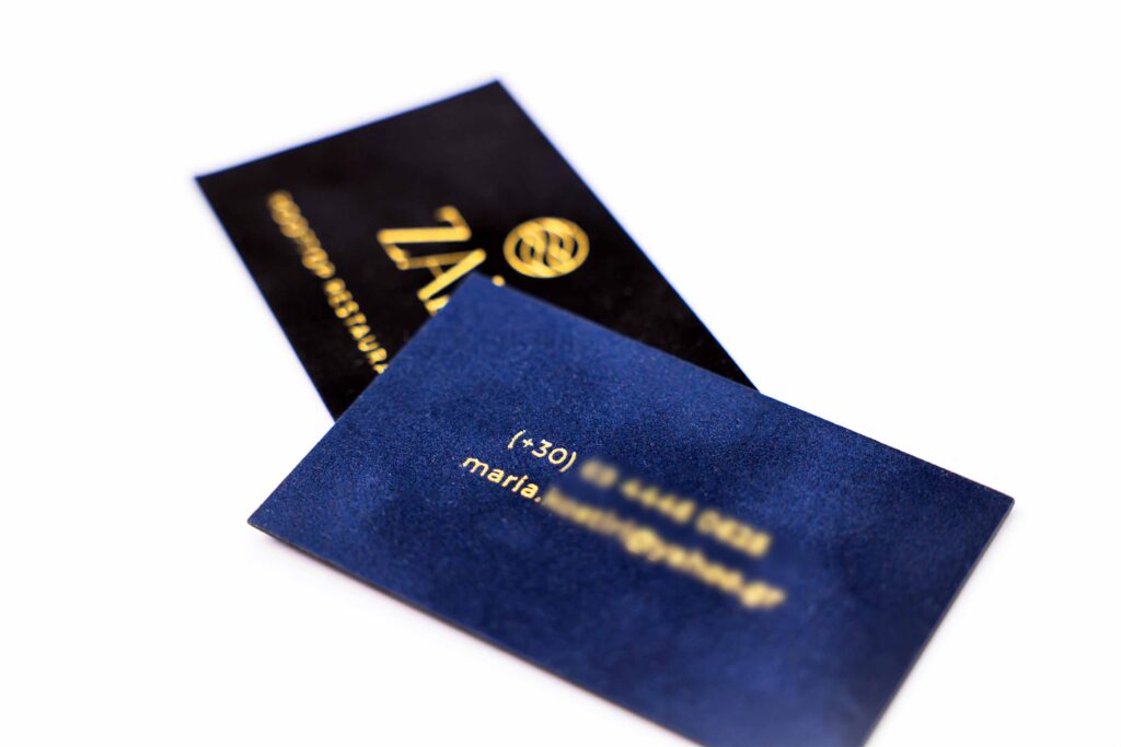 business card luxury