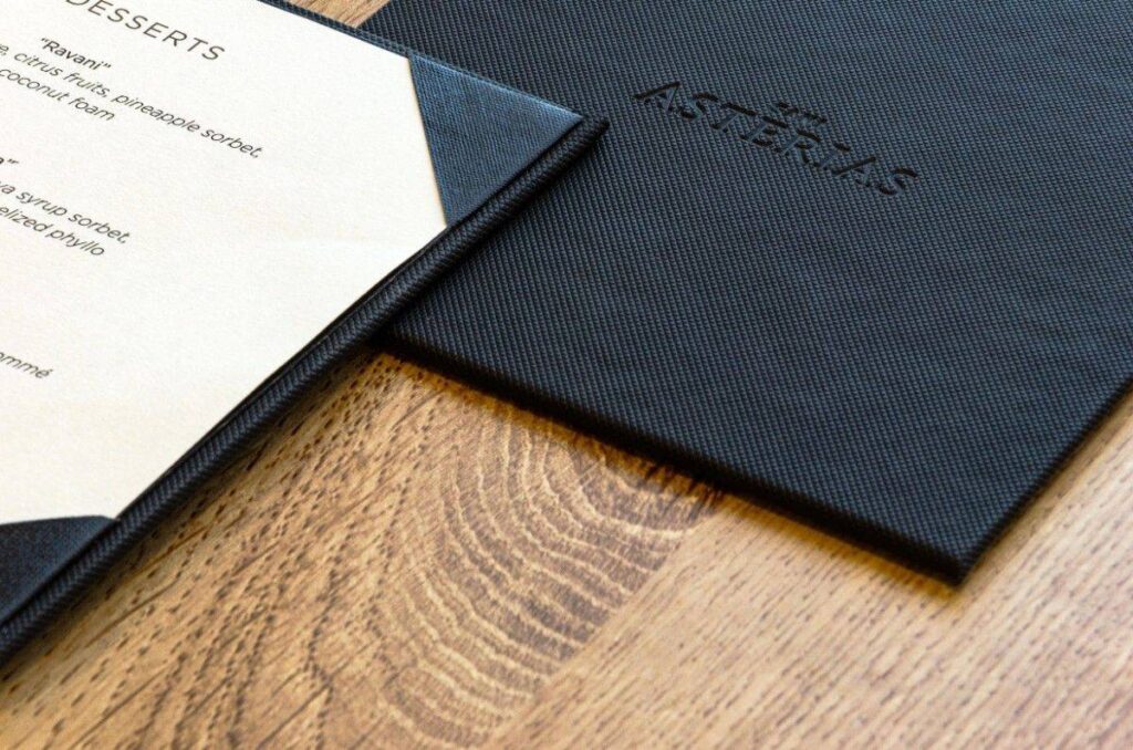 Board menu desserts breakfast sani asterias