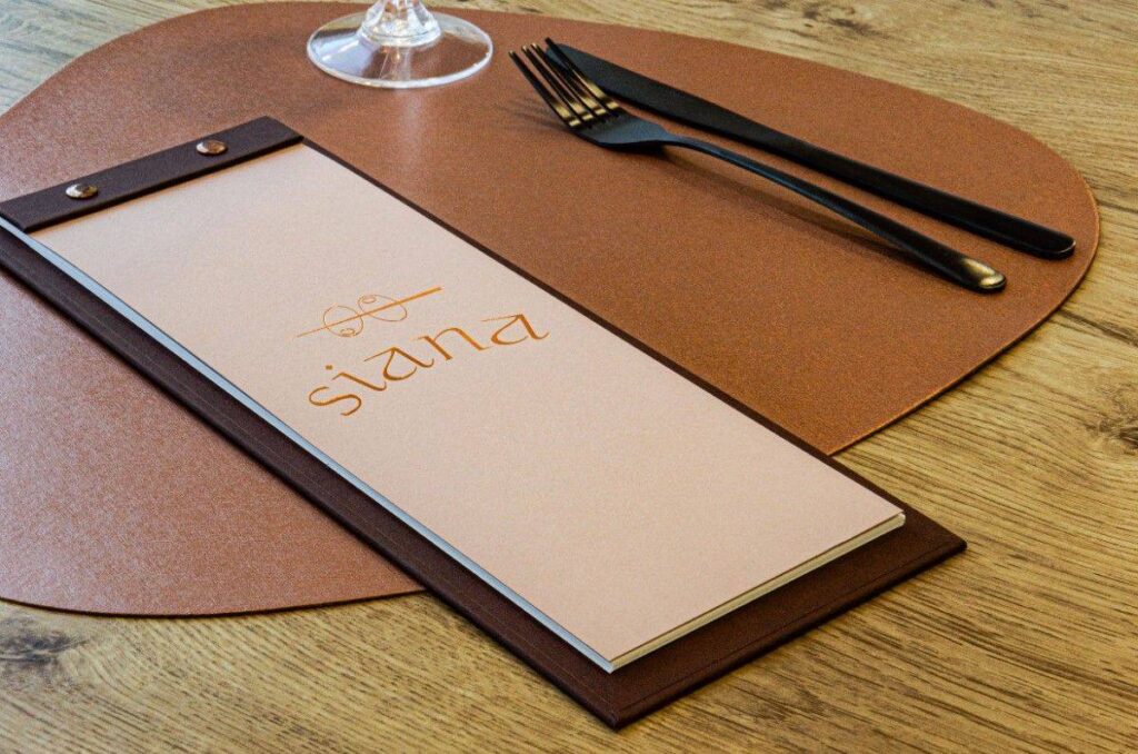 board menu wine beverages siana