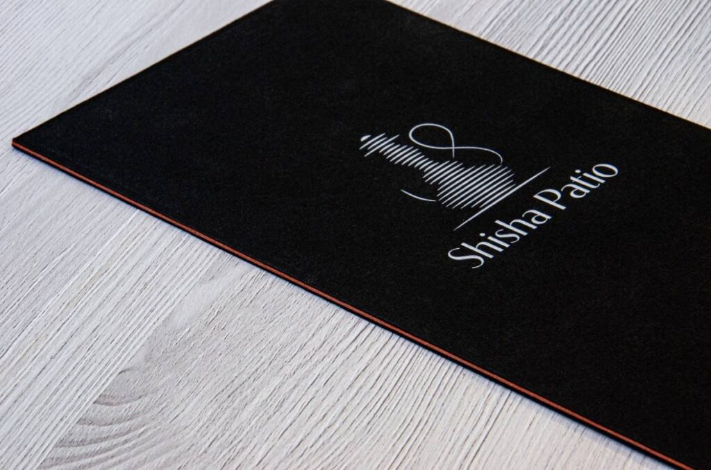 board menu wine beverages shisha