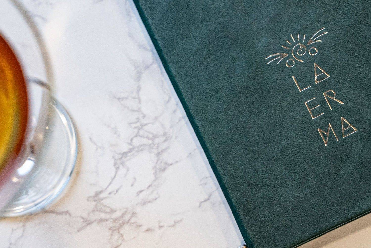 hard cover menu bev bar laerma ella resorts