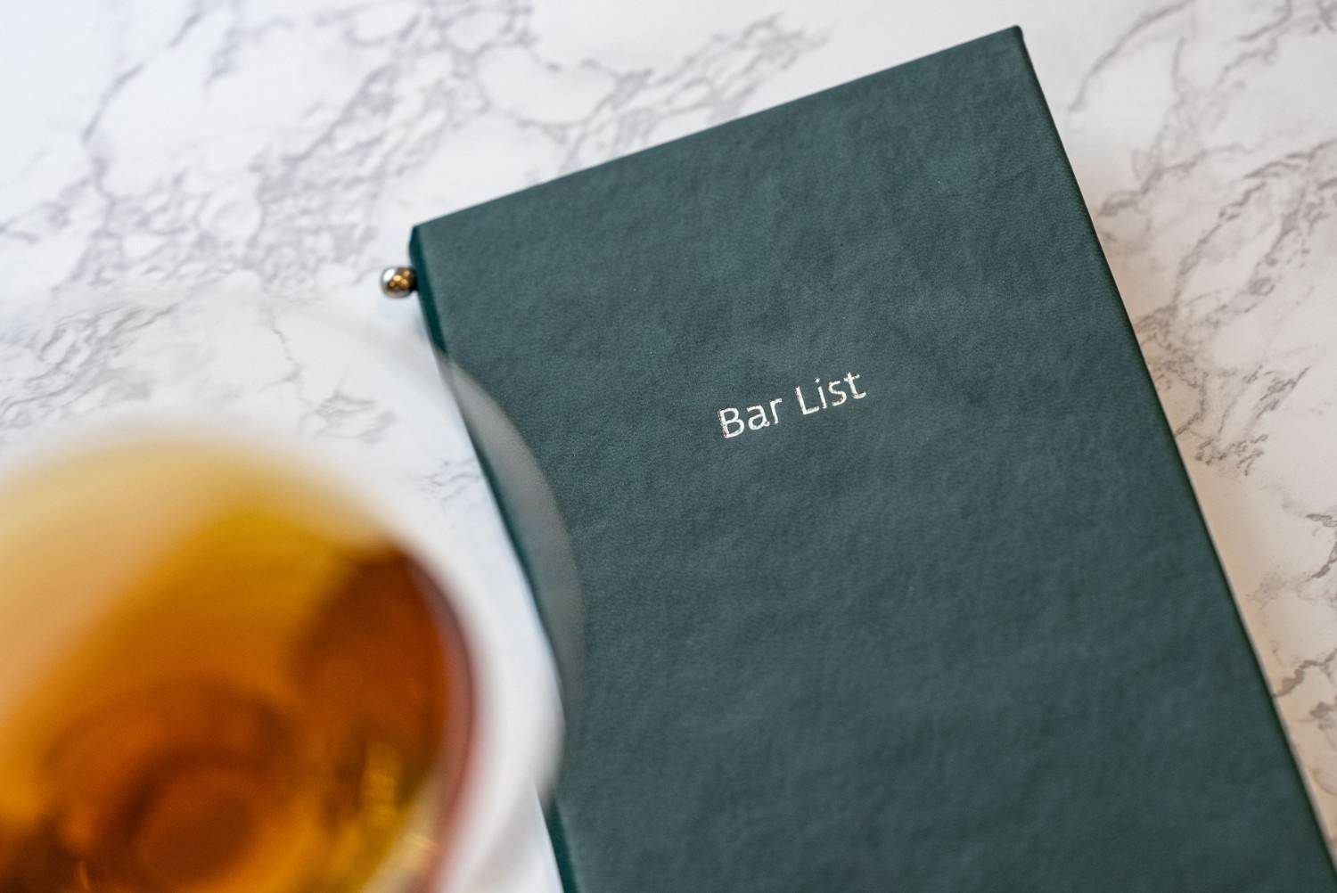 hard cover menu bev bar laerma ella resorts