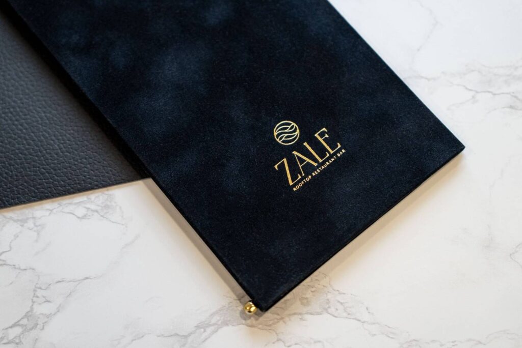 hard cover menu bev bar zale