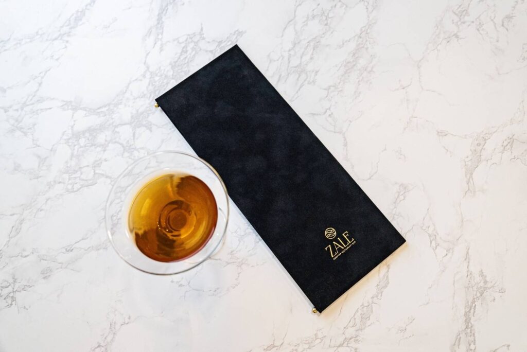 hard cover menu bev bar zale
