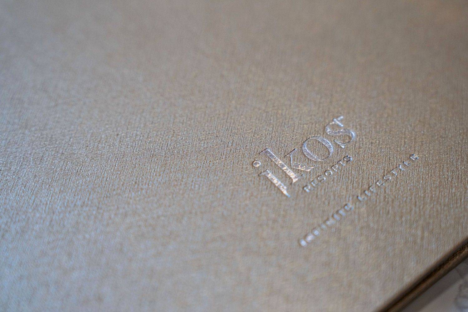 hard cover menu bev bar deluxe ikos