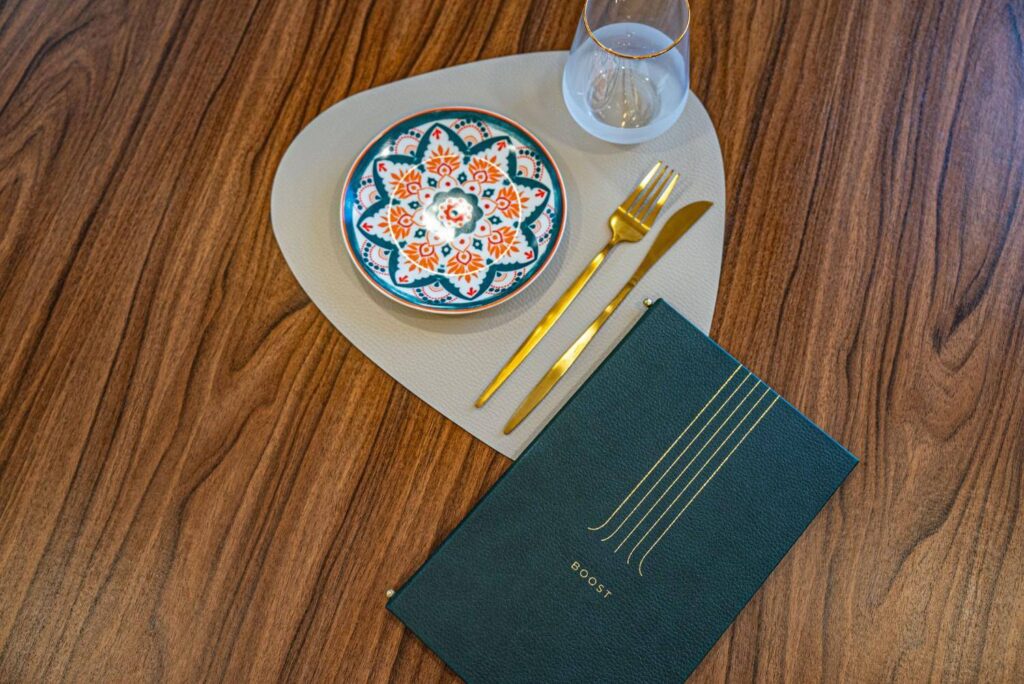 hard cover menu breakfast boost
