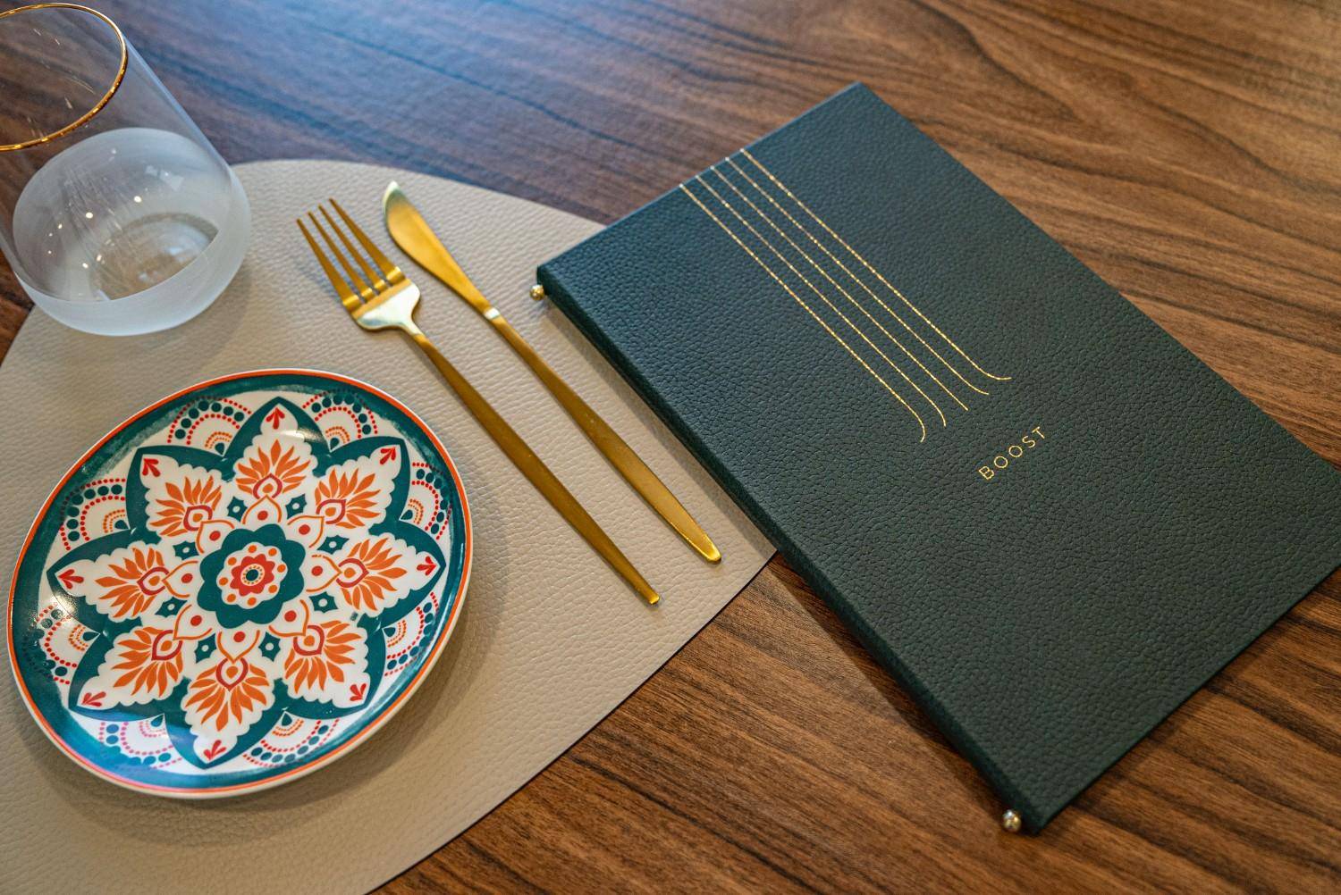 hard cover menu breakfast boost