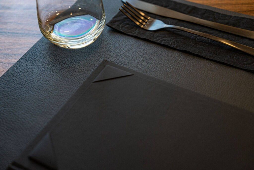 hard cover menu breakfast canale