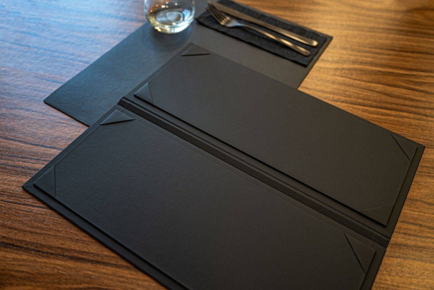 hard cover menu breakfast canale