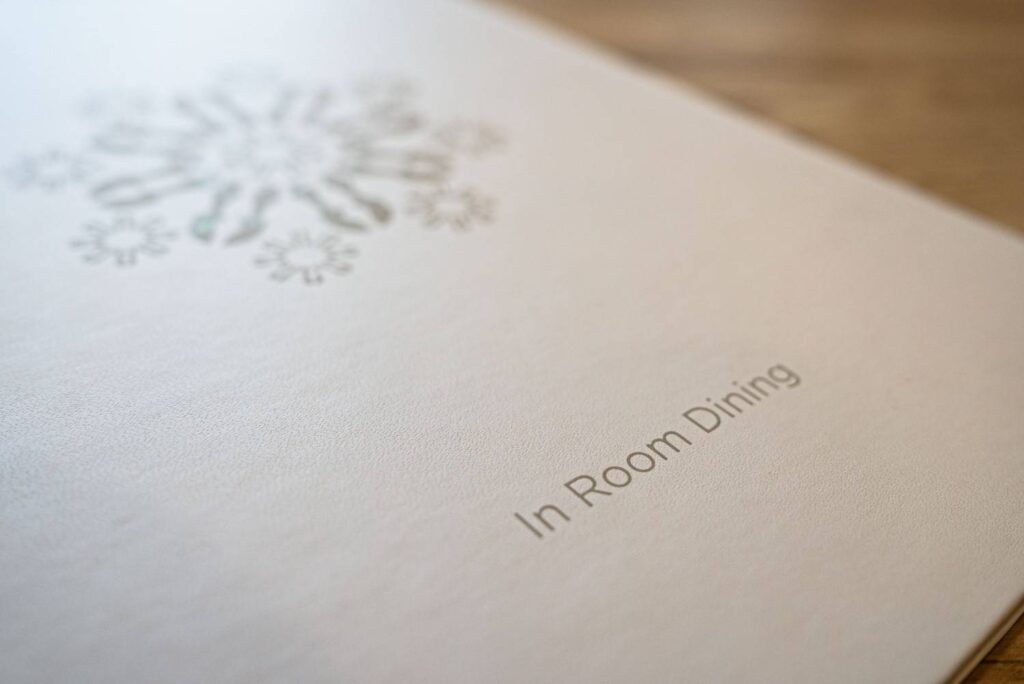 hard cover menu extras room marbella