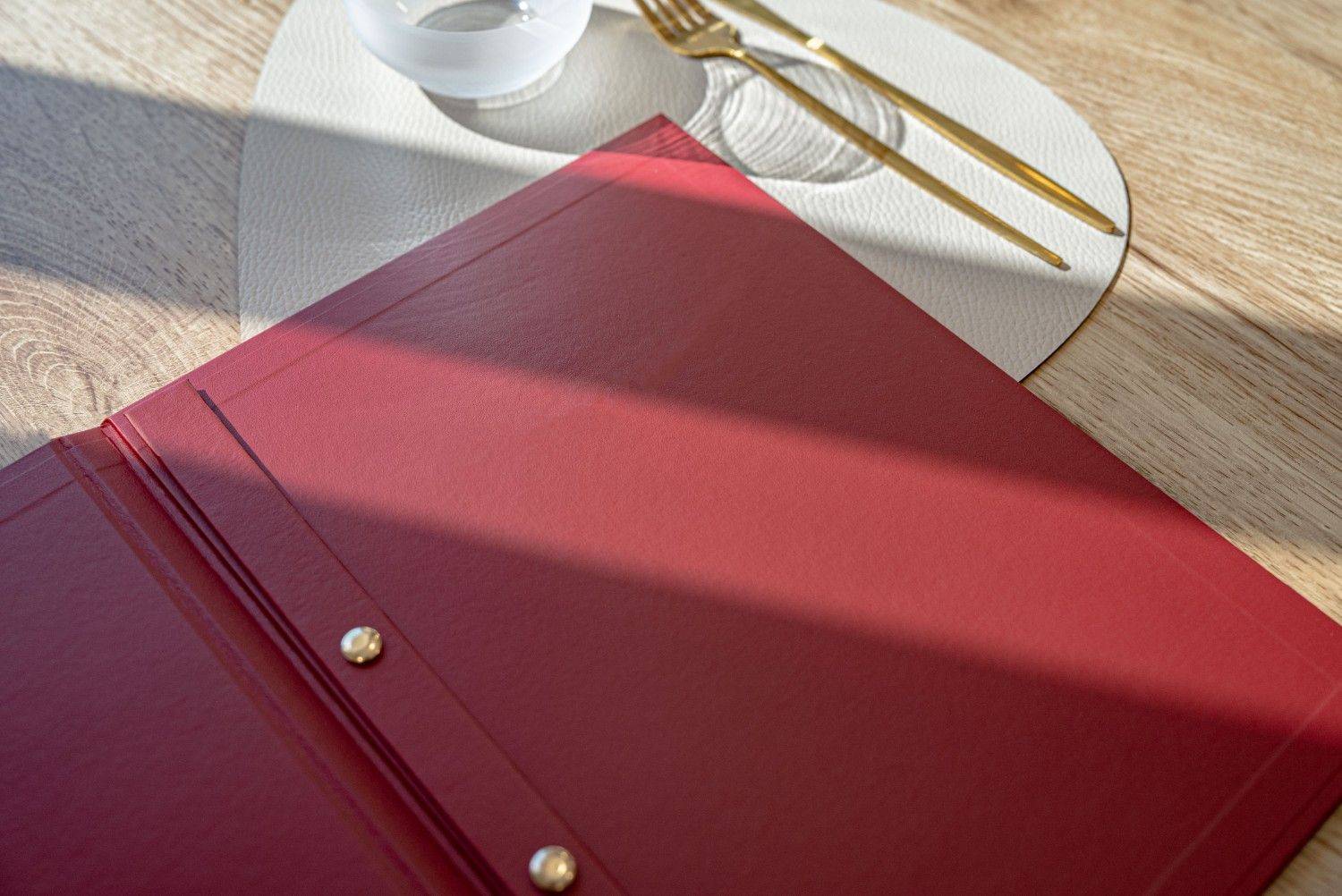hard cover menu food anaya