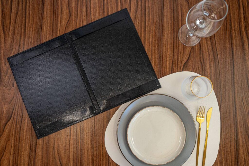 hard cover menu food ixian