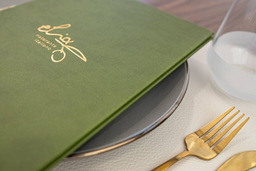 hard cover menu food elia ristorante it
