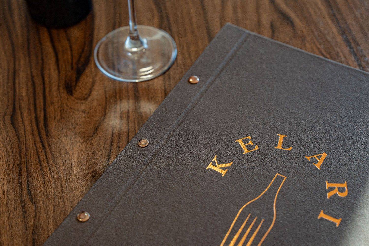 hard cover menu wine kelari ella resorts